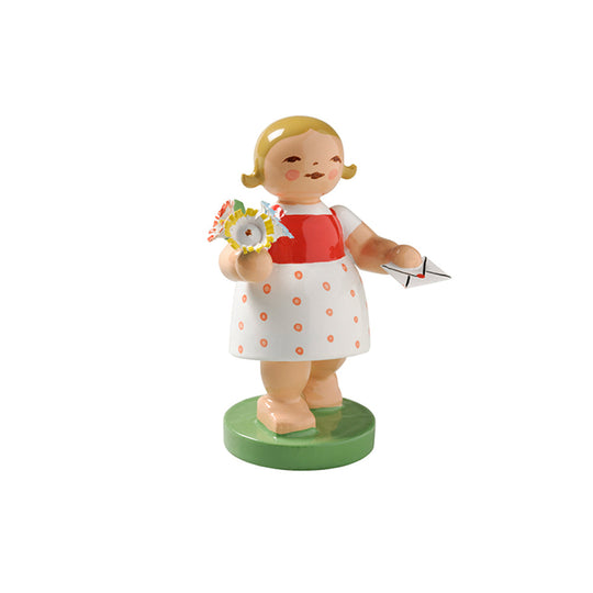 Wendt & K&uuml;hn ヴェント & キューン 木製人形ブロッサムフレンズ ( 花と手紙を持った女の子 )