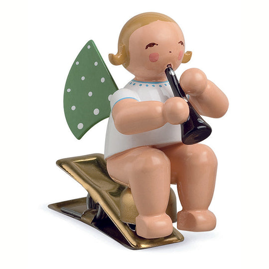 Wendt & K&uuml;hn ヴェント & キューン 木製人形 天使のオーケストラ ( クリップ クラリネット )