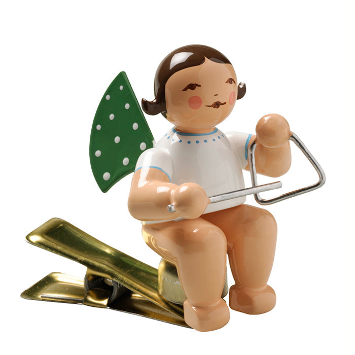 Wendt & Kuhn ヴェント & キューン 木製人形 天使のオーケストラ ( クリップ トライアングル )