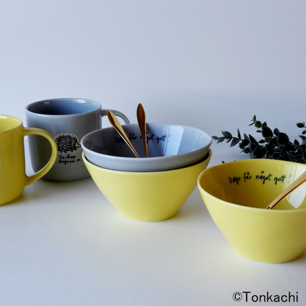 Lisa Larson リサ・ラーソン stroll ストロール ペアボウルセット ( マイキー＆ハリネズミ )