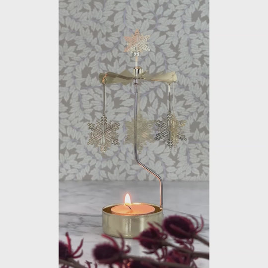 Pluto Design プルート・デザイン ロータリーキャンドルホルダー ( スノースター / ゴールド )