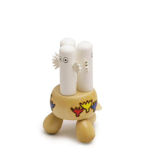 Moomin ムーミン Puulelut プーレルット 木製手描き人形 つぼ押し ( ニョロニョロ )