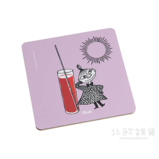 Moomin ムーミン Opto Design オプトデザイン 木製コースター ( Lemonade / 9×9cm )