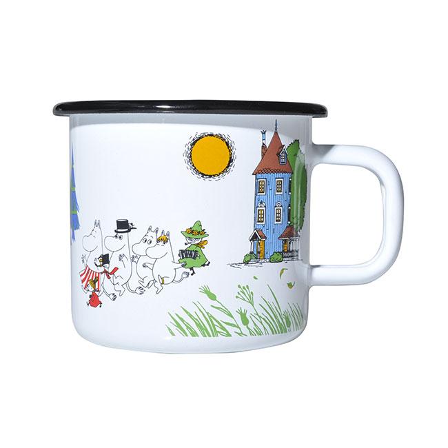 Moomin ムーミン Muurla ムールラ ホーローマグ(ヴィレッジ / 370ml)