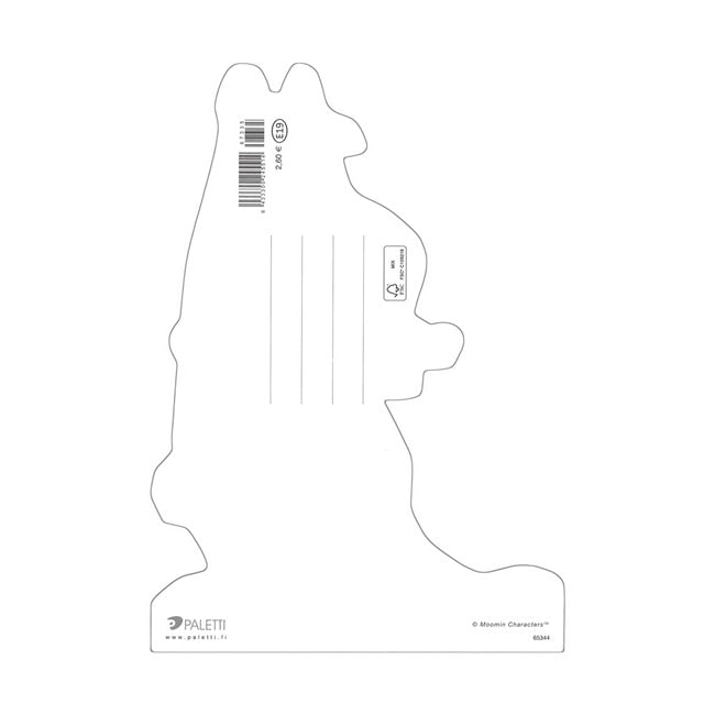 Moomin ムーミン PALETTI パレッティ ダイカットポストカード スノークのおじょうさん(ネックレス)