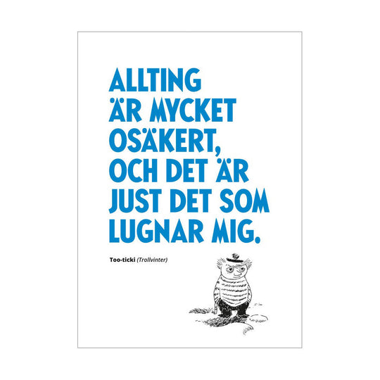 Moomin ムーミン Putinki プティンキ レタープレスポストカード ( トゥーティッキ )