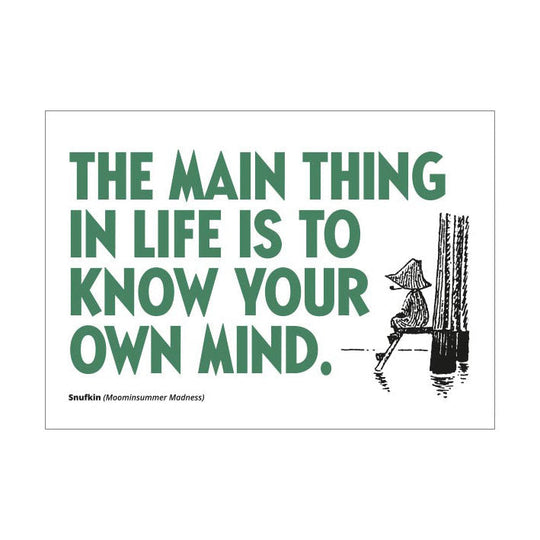 Moomin ムーミン Putinki プティンキ レタープレスポストカード ( スナフキン )