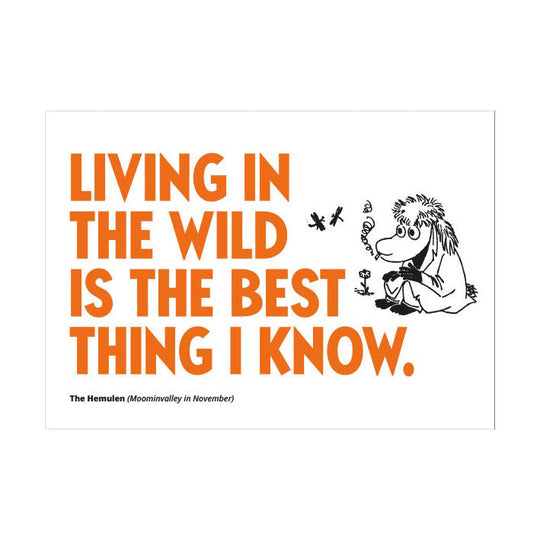 Moomin ムーミン Putinki プティンキ レタープレスポストカード ( ヘムレンさん )