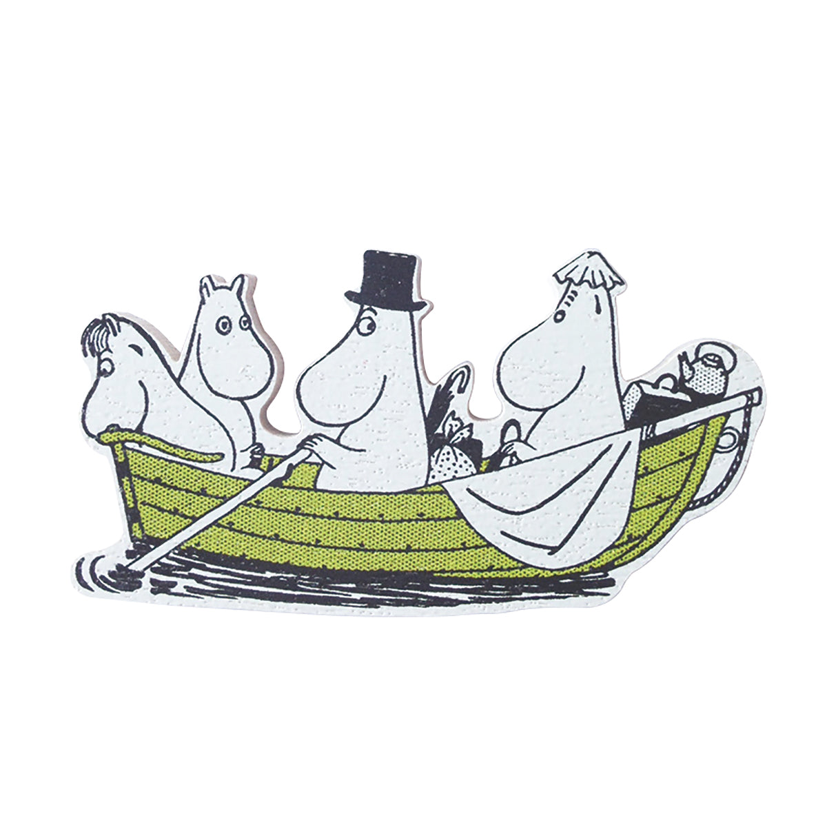 Moomin ムーミン APRILMAI アプリルマイ 木製マグネット ( ムーミンファミリーボート )