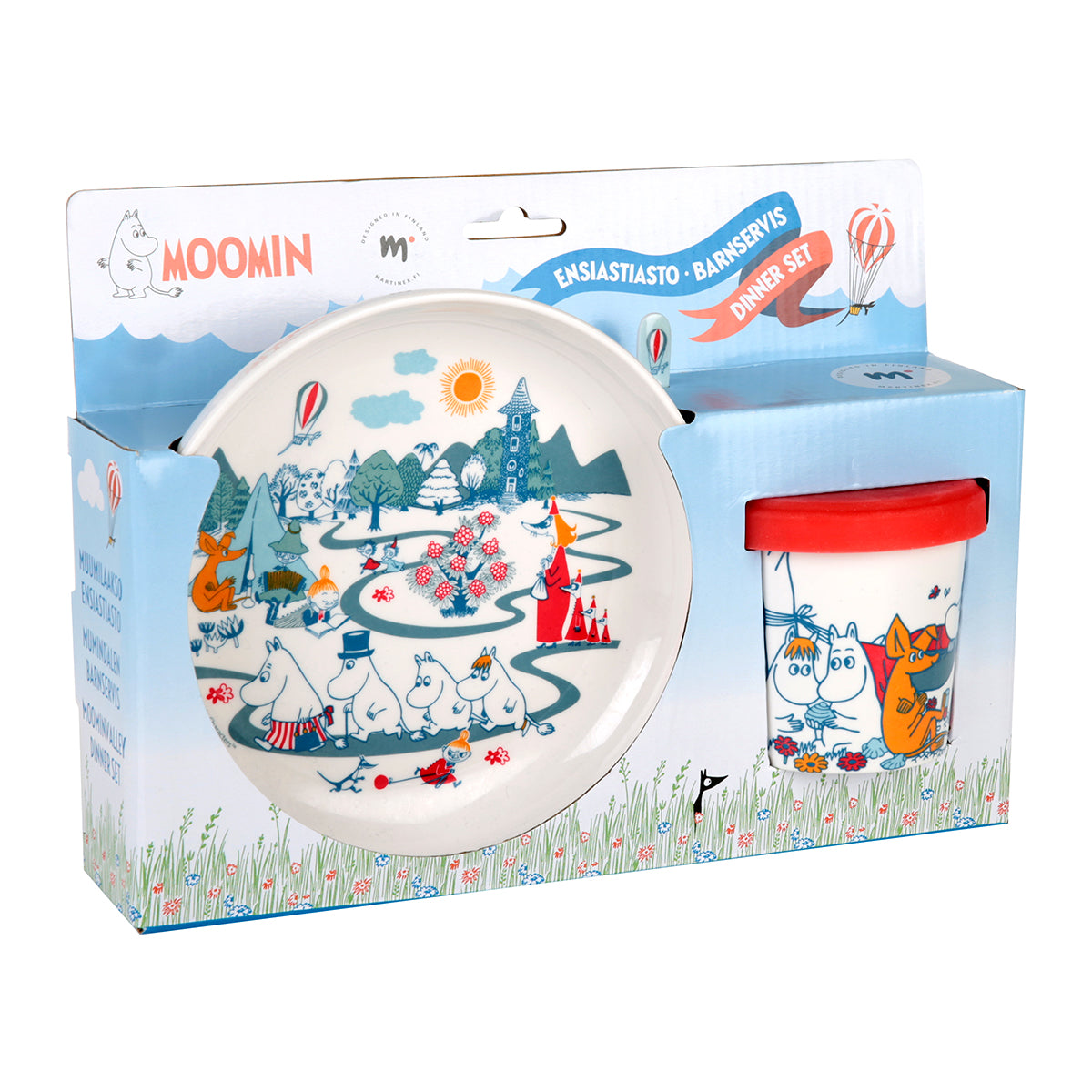 Moomin ムーミン Martinex マルティネックス メラミン3点セット(ムーミンバレー)