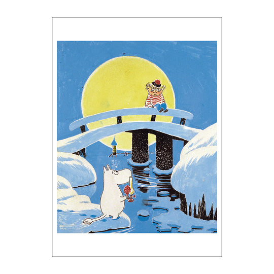 Moomin ムーミン Putinki プティンキ アートワークポストカード ( ムーミンとトゥーティッキ )