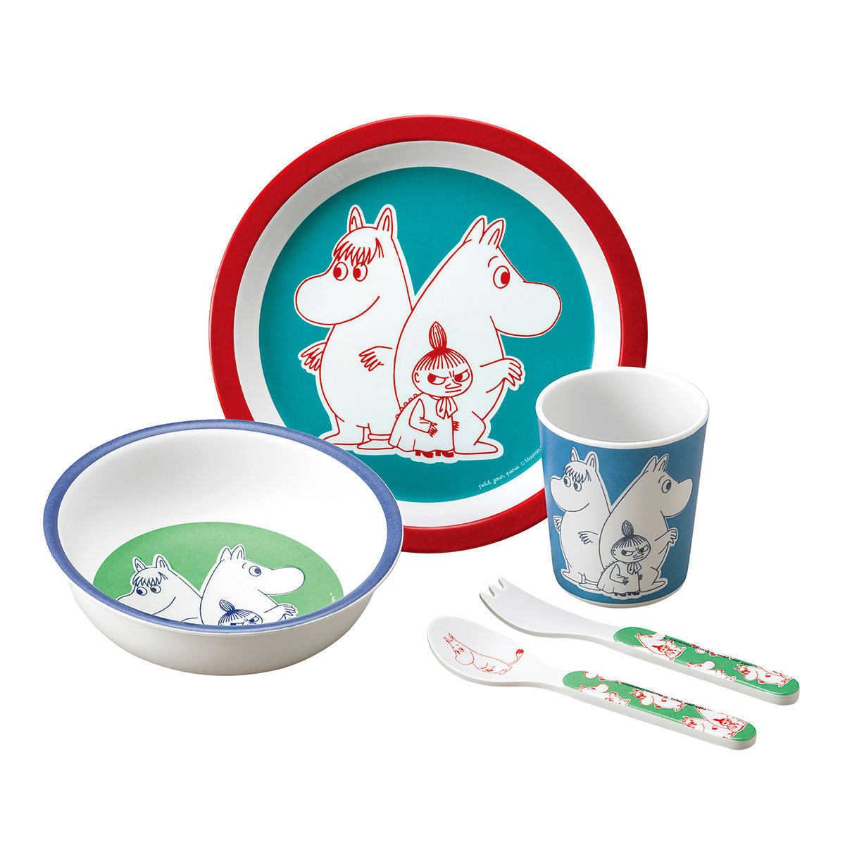 Moomin ムーミン petit jour paris プティジュールパリ メラミンギフト5点セット ( ムーミン )