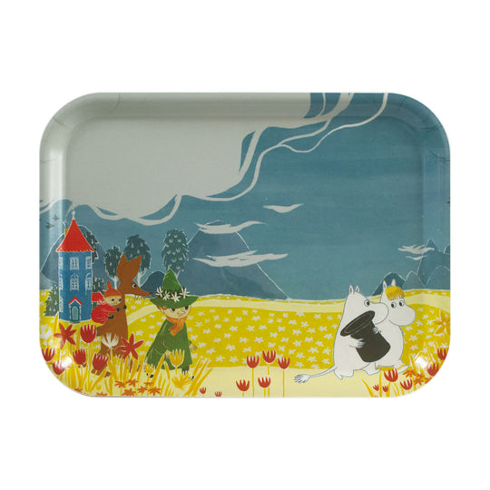 Moomin ムーミン Opto Design オプトデザイン 木製トレイ S ( ムーミンバレー ハット / 27×20cm )