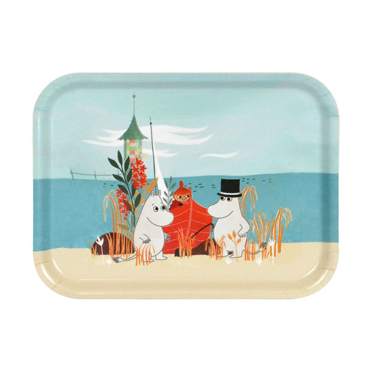 Moomin ムーミン Opto Design オプトデザイン 木製トレイ S ( #OURSEA / 27×20cm )