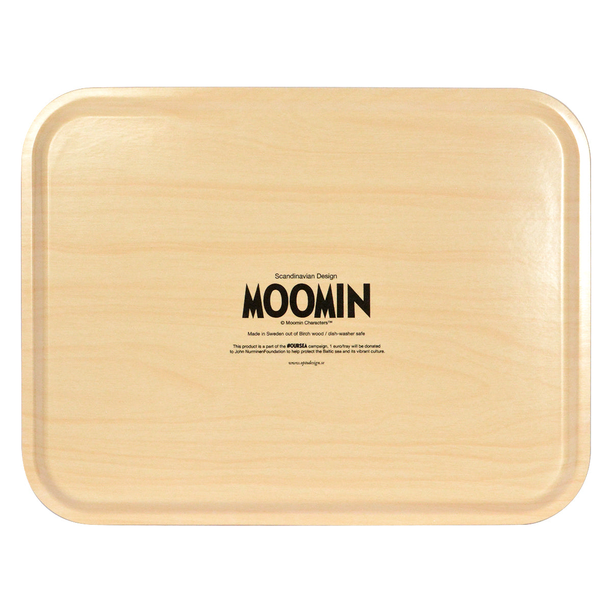 Moomin ムーミン Opto Design オプトデザイン 木製トレイ L ( #OURSEA