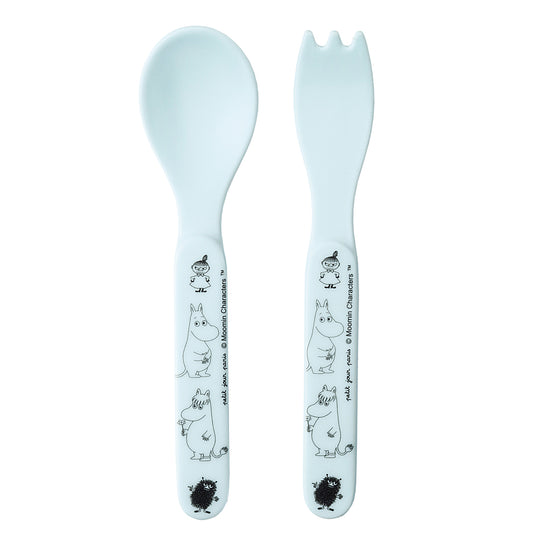 Moomin ムーミン petit jour paris プティジュールパリ メラミンカトラリー2点セット ( ブルー )