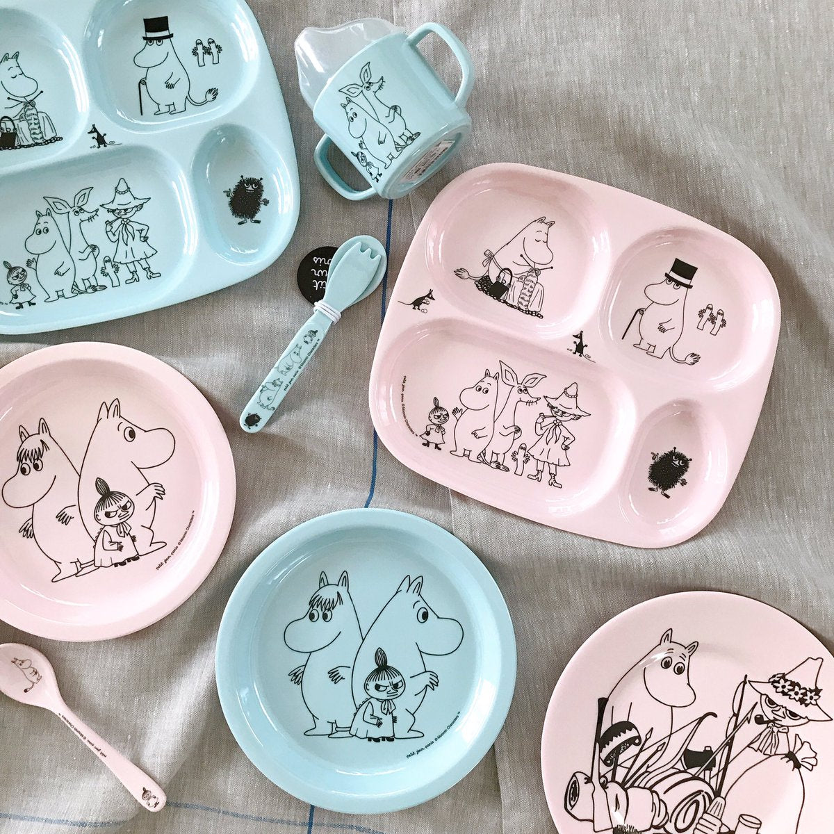 Moomin ムーミン petit jour paris プティジュールパリ メラミンプレート ( ピンク )