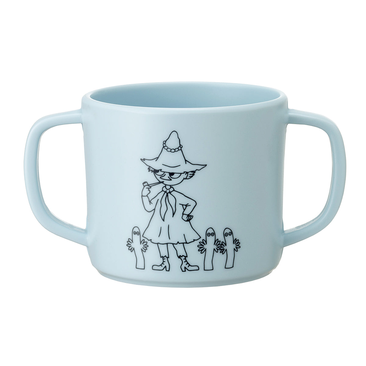Moomin ムーミン petit jour paris プティジュールパリ フタつきダブルハンドルメラミンカップ ( ブルー )