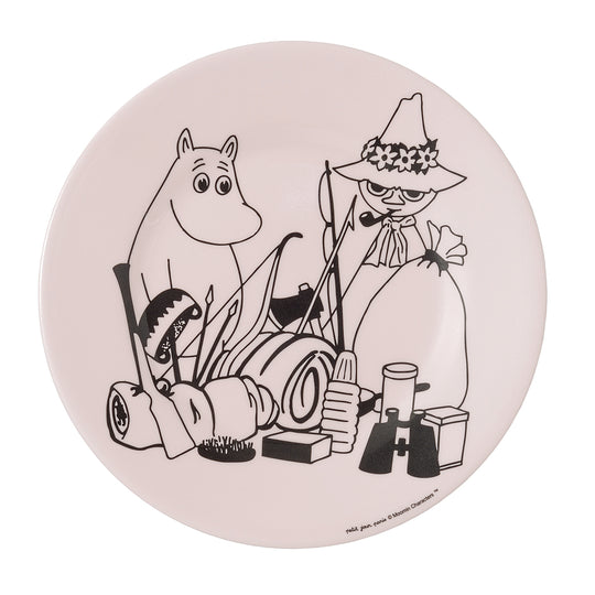 Moomin ムーミン petit jour paris プティジュールパリ メラミンデザートプレート ( キャンプ ピンク )