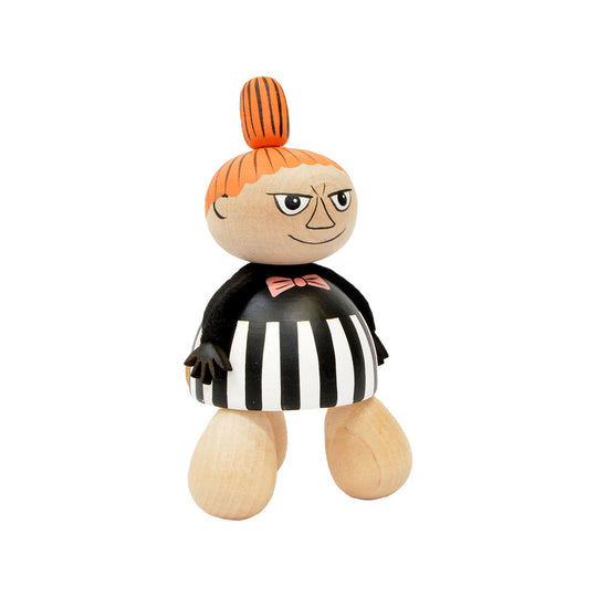 Moomin ムーミン Puulelut プーレルット 木製手描き人形 つぼ押し ( リトルミイ / ブラック )