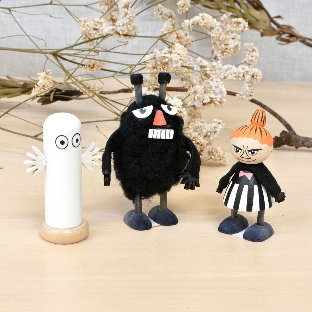 Moomin ムーミン Puulelut プーレルット 木製手描き人形 ( ニョロニョロ )