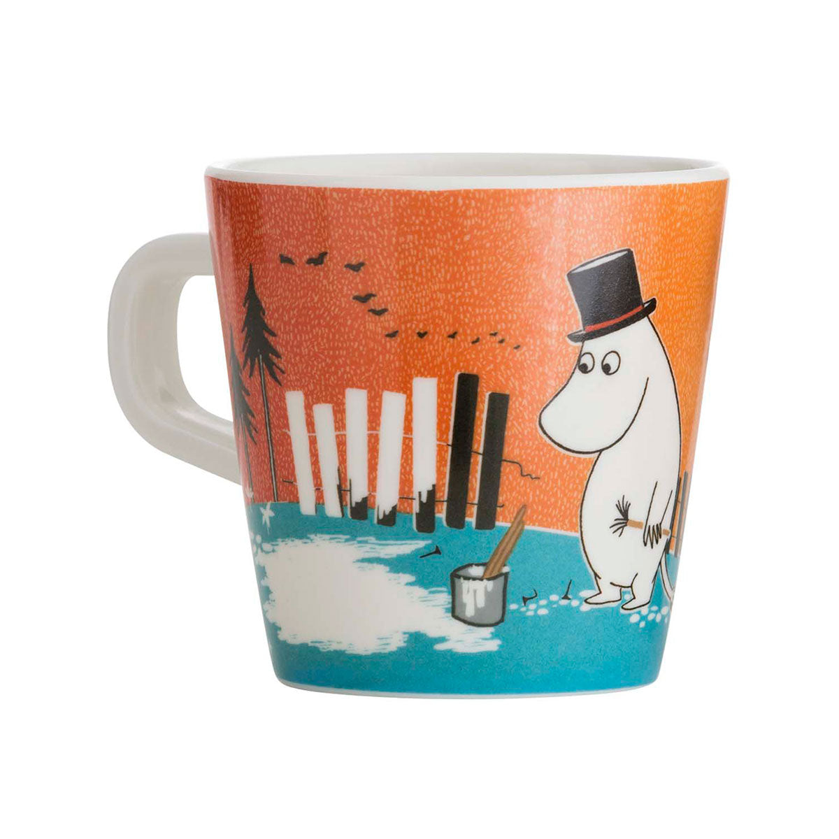 Moomin ムーミン ratt start ラットスタート メラミンカップ ( NORDIC SUMMER SKIE / オレンジ )