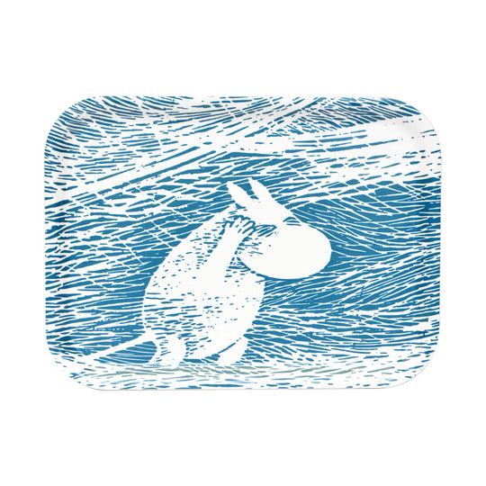 Moomin ムーミン Opto Design オプトデザイン 木製トレイ S ( Snow Blizzard / 27×20cm )