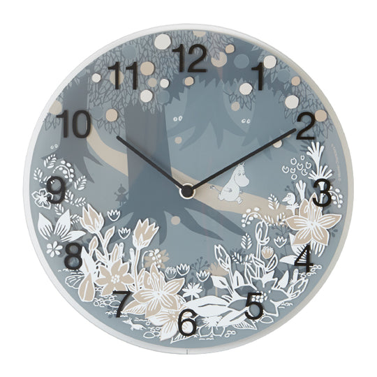 MOOMIN TIMEPIECES ムーミン タイムピーシーズ 壁掛けクロック 河東梨香デザイン ( Moomin in the forest )