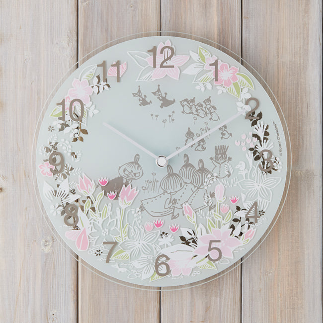 Moomin timepieces (ムーミンタイムピーシーズ) ムーミン Wall Clock Moomin Picking Flower - 2