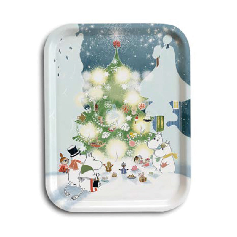 Moomin ムーミン Opto Design オプトデザイン 木製トレイS ( クリスマスツリー / 27×20cm )