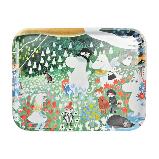 Moomin ムーミン Opto Design オプトデザイン 木製トレイL ( デンジャラスジャーニー / 43×33cm )