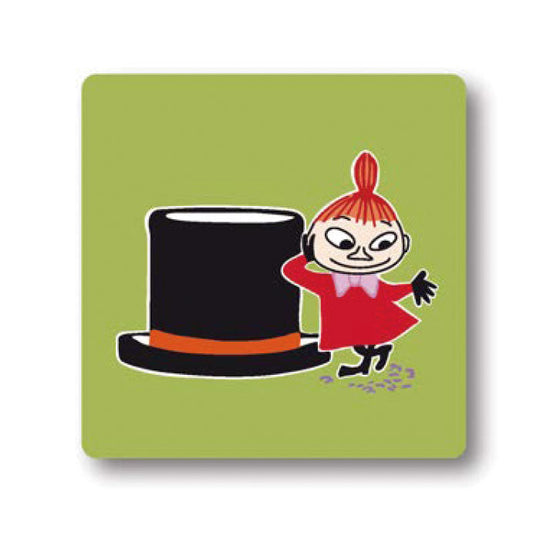 Moomin ムーミン Opto Design オプトデザイン 木製コースター ( Little My hat Coaster / 9×9cm )