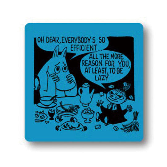 Moomin ムーミン Opto Design オプトデザイン 木製コースター ( To be lazy Coaster / 9×9cm )