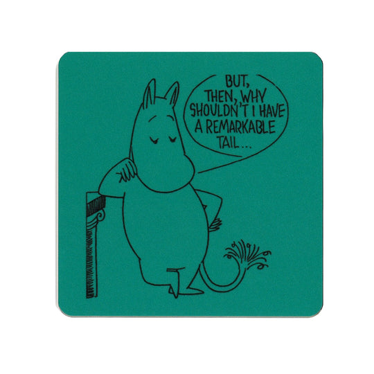 Moomin ムーミン Opto Design オプトデザイン 木製コースター ( Remarkable Tail / 9×9cm )