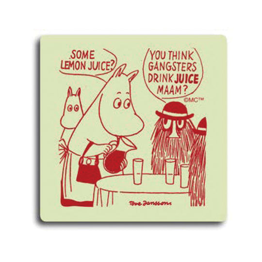 Moomin ムーミン Opto Design オプトデザイン 木製コースター ( Moomin Gangsters / 9×9cm )