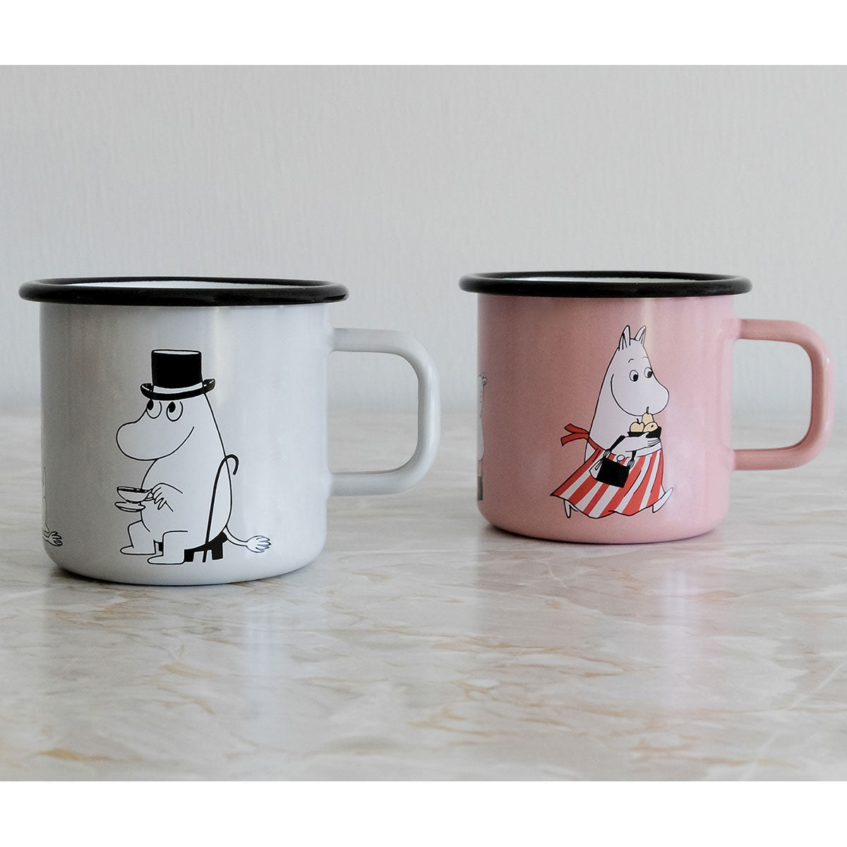 Moomin ムーミン Muurla ムールラ ホーローマグ ( ムーミンママ / ピンク / 370ml )
