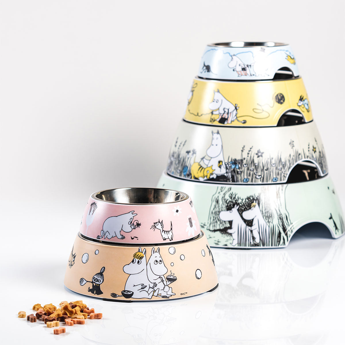 Moomin ムーミン Muurla ムールラ ペットフードボウル ( S / ピンク )