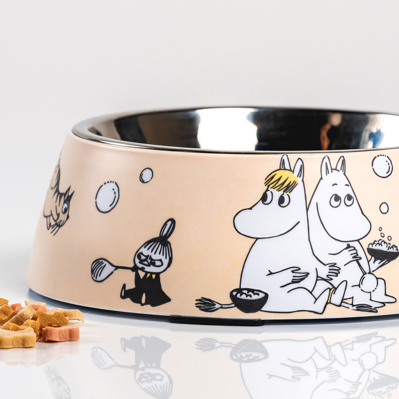 Moomin ムーミン Muurla ムールラ ペットフードボウル ( M / ベージュ )