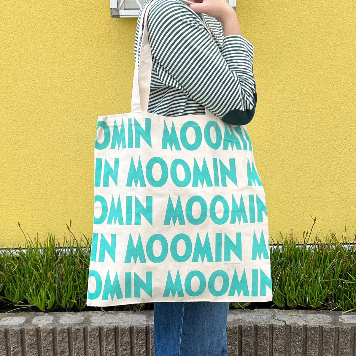 Moomin ムーミン ロゴトートバッグ ( ブルー )