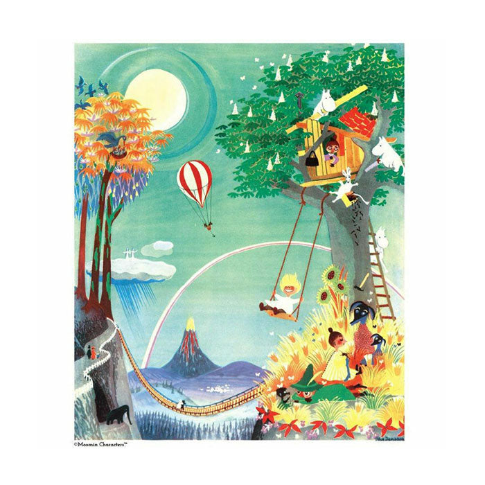 【当店専売】Moomin ムーミン ムーミン ポスター ( The Rainbow House / 50 x 40 cm )