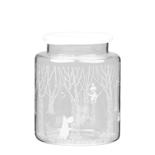 Moomin ムーミン Muurla ムールラ 蓋付きガラスジャー ( IN THE WOODS )