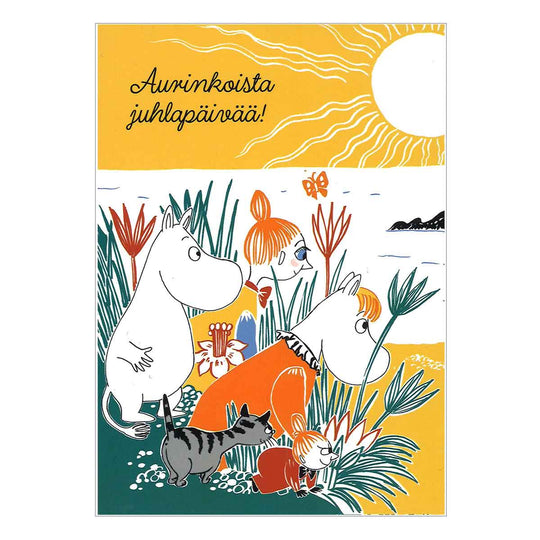 Moomin ムーミン Karto カルト ポストカード ( 海を見つめるムーミンと仲間たち )