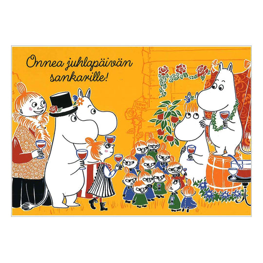 Moomin ムーミン Karto カルト ポストカード ( 乾杯! / イエロー )