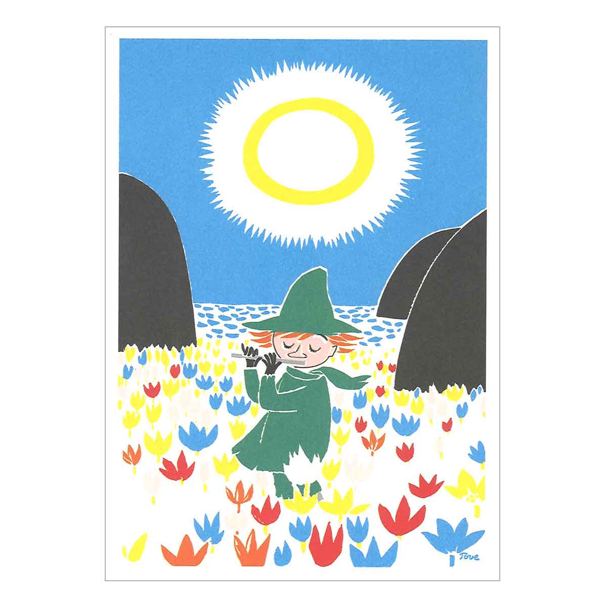 Moomin ムーミン Karto カルト ポストカード ( 笛を吹くスナフキン )