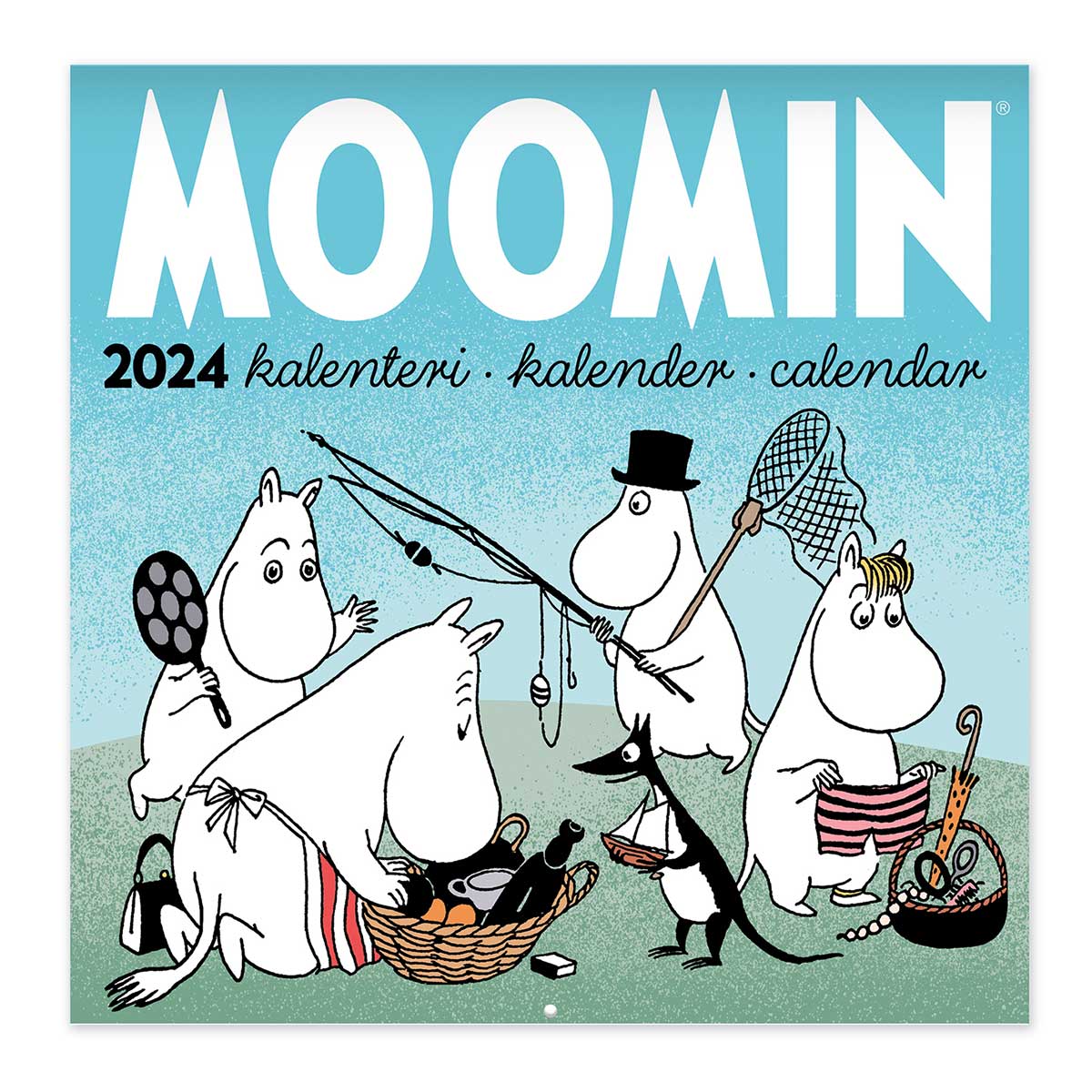 Moomin ムーミン Putinki プティンキ 壁掛けカレンダー 2024年 ( ミニ 