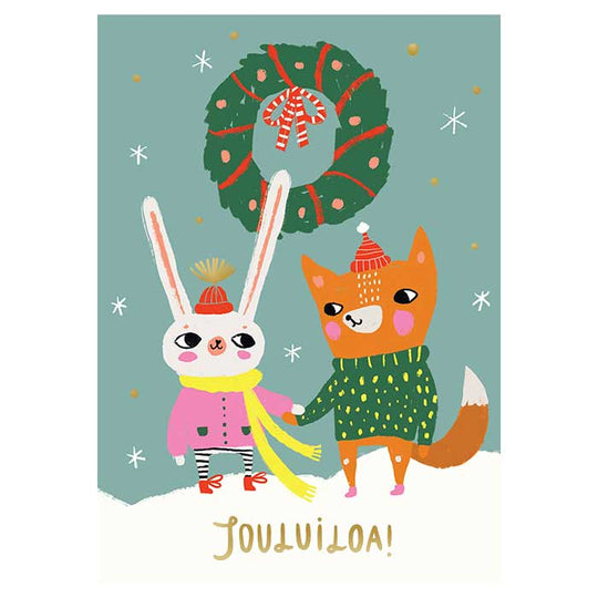 Putinki プティンキ クリスマスグリーティングカード ( Mira Mallius / クリスマスリース )