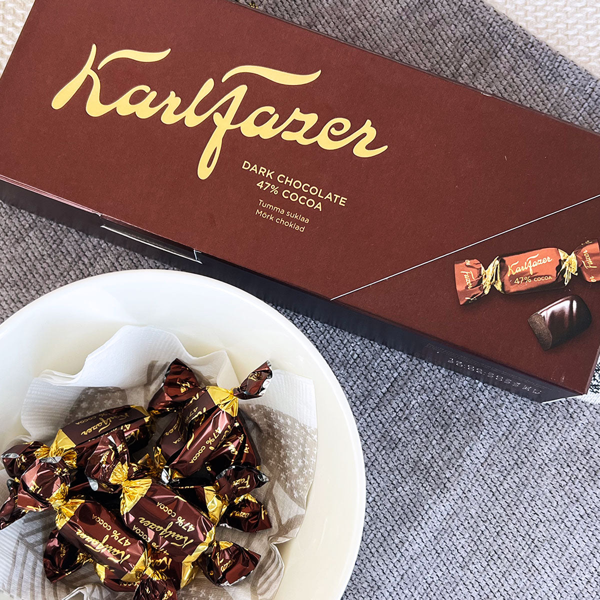 Fazer ファッツェル KarlFazer ダーク47％チョコレート ( 箱入り / 270g )