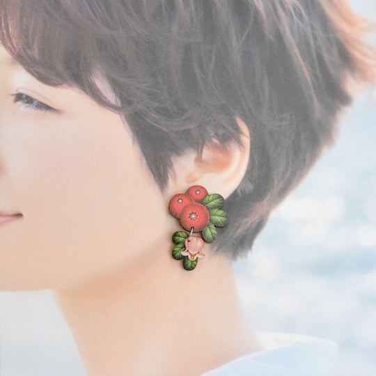 【30％OFF】KIETO キエト 白樺ピアス ( Puolukka / プオルッカ )【セール】