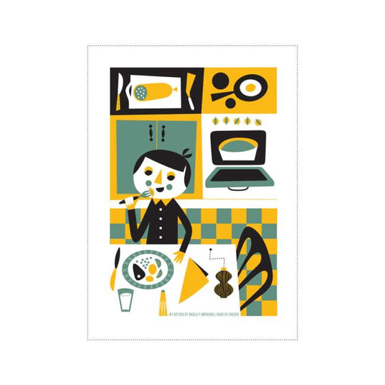 Ingela インゲラ キッチンタオル ( マイキッチン / YL )