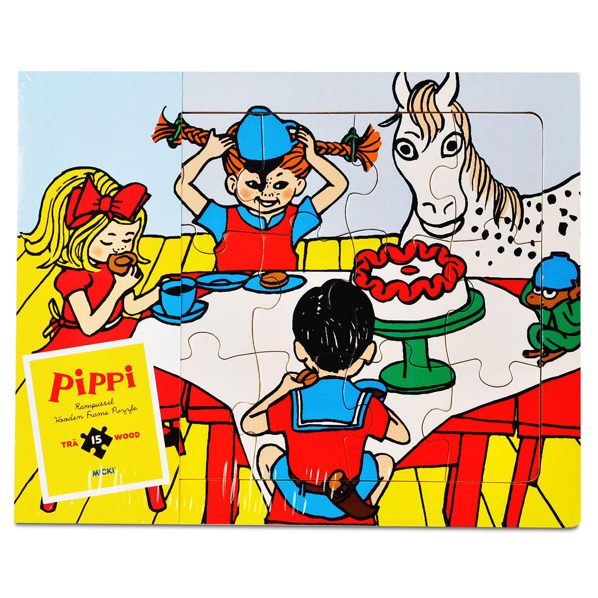Pippi ピッピ MICKI ミッキ 木製フレームパズル 15ピース